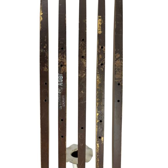 Pair of Vintage 1978 Burwood Wall Candle Sconces Silver Holders and Wood Accents - Picture 8 of 16